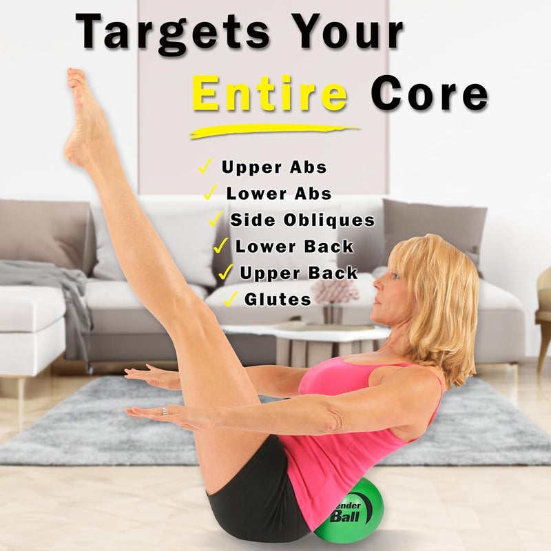 Bender Ball The Original 9 inch Pilates Ball for Abs, Core & Back, Core Training Ball, Small Crunch Exercise Ball, Includes 5 Streaming Videos + Core Training/Bun & Thighs DVD or Without DVD - Image 4